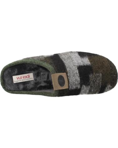 PANTOFOLE VUL-LADI MODELLO 6612 RIF. 386 IN VERDE KAKI KAKI