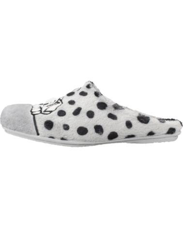 PANTOFOLE VUL-LADI MODELLO 7619 123 GRIGIO PERLA STAMPA DALMATA PERLA