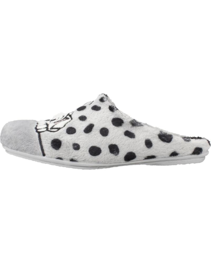 PANTOFOLE VUL-LADI MODELLO 7619 123 GRIGIO PERLA STAMPA DALMATA PERLA