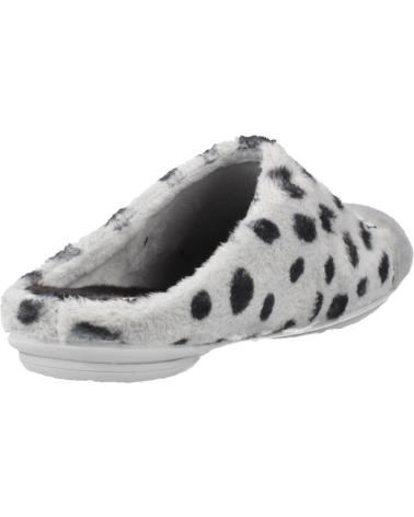 PANTOFOLE VUL-LADI MODELLO 7619 123 GRIGIO PERLA STAMPA DALMATA PERLA