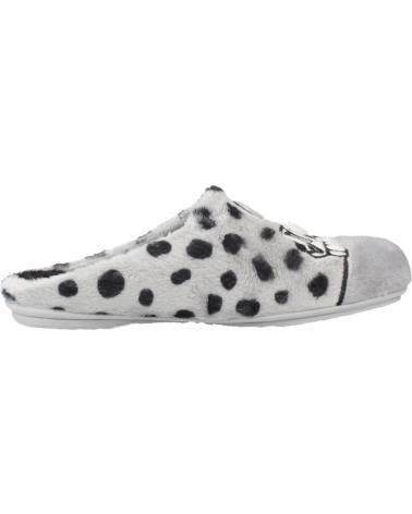 PANTOFOLE VUL-LADI MODELLO 7619 123 GRIGIO PERLA STAMPA DALMATA PERLA