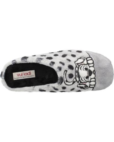 PANTOFOLE VUL-LADI MODELLO 7619 123 GRIGIO PERLA STAMPA DALMATA PERLA