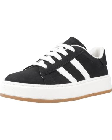 ASSO ZAPATILLAS AG17576 NEGRAS CON DETALLES BLANCOS BLKWHT