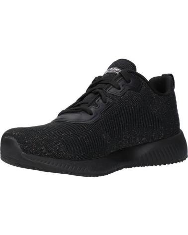 Sportivo per Donna e Bambina e Bambino SKECHERS - BOBS SQUAD - TOTAL GLAM 32502 ZAPATILLAS CORDONE BKSL