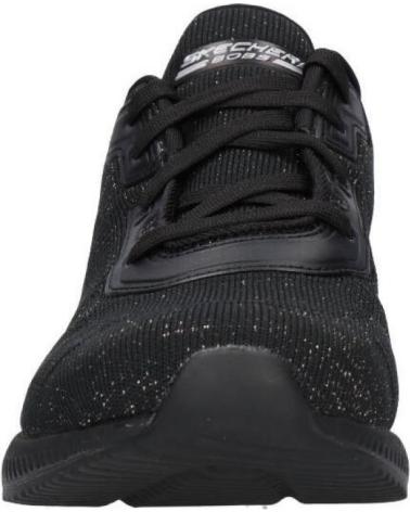 Sportivo per Donna e Bambina e Bambino SKECHERS - BOBS SQUAD - TOTAL GLAM 32502 ZAPATILLAS CORDONE BKSL