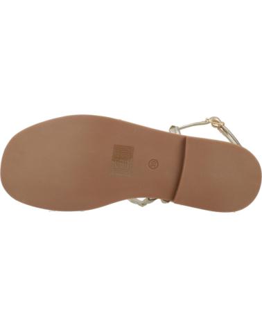 SANDALI PIATTI LES TROPEZIENNES CABEL ORO CON BORCHIE OR