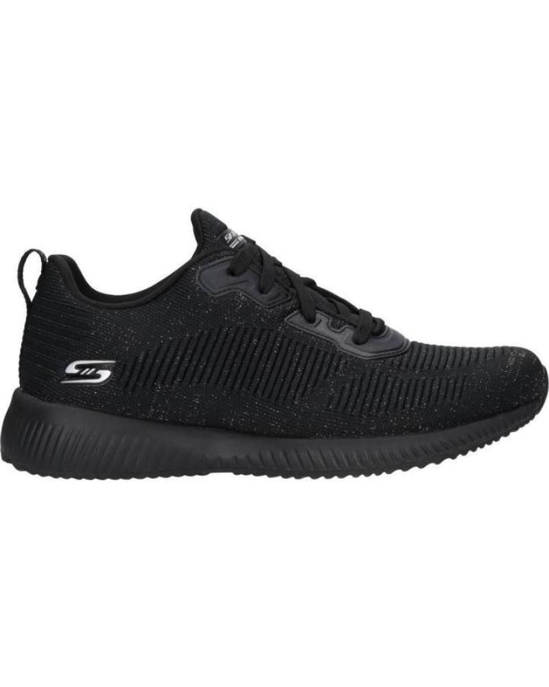 Sportivo per Donna e Bambina e Bambino SKECHERS - BOBS SQUAD - TOTAL GLAM 32502 ZAPATILLAS CORDONE BKSL