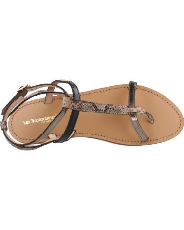 FLACHE SANDALEN LES TROPEZIENNES HILADEN MIT MEHRFARBIGEM SCHLANGENMUSTER SRPNTMLT