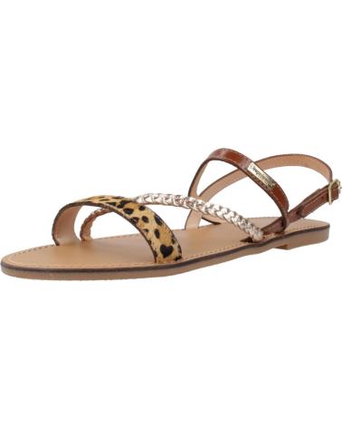 FLACHE SANDALEN LES TROPEZIENNES BATRESSE MIT MEHRFARBIGEM LEOPARDENMUSTER LPRDMLT
