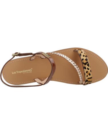 FLACHE SANDALEN LES TROPEZIENNES BATRESSE MIT MEHRFARBIGEM LEOPARDENMUSTER LPRDMLT