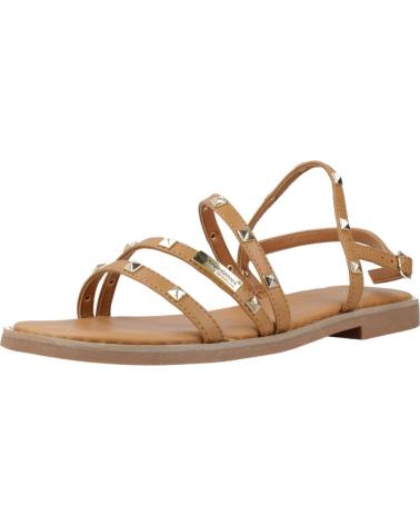LES TROPEZIENNES CORABEL - SANDALI IN PELLE MARRONE TAN TAN