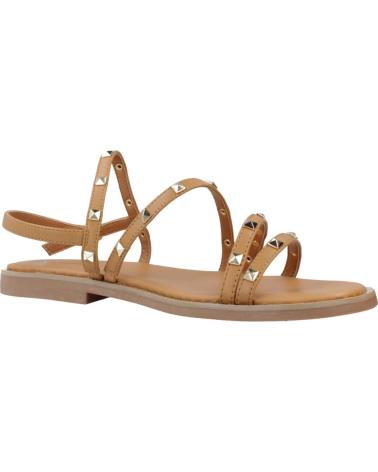 LES TROPEZIENNES CORABEL - SANDALI IN PELLE MARRONE TAN TAN
