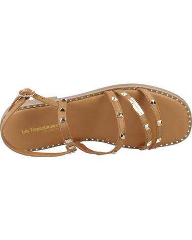 LES TROPEZIENNES CORABEL - SANDALI IN PELLE MARRONE TAN TAN