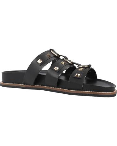 LES TROPEZIENNES CHYREL - SANDALI CIABATTA NERI CON BORCHIE NOIR