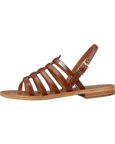 SANDALI LES TROPEZIENNES HERISSON IN PELLE MARRONE TAN TAN