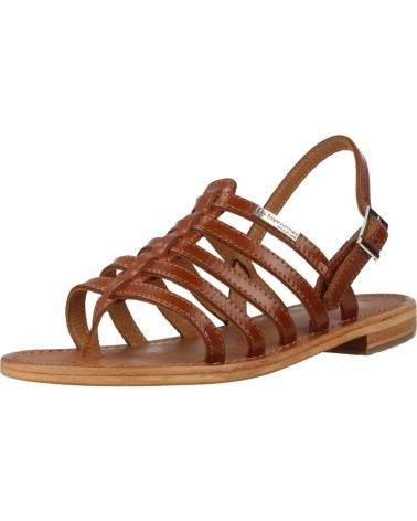 SANDALI LES TROPEZIENNES HERISSON IN PELLE MARRONE TAN TAN