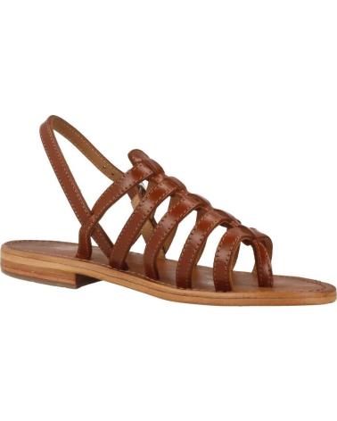 SANDALI LES TROPEZIENNES HERISSON IN PELLE MARRONE TAN TAN
