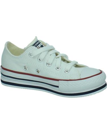Sapatos-Desportivos-De-Niña-CONVERSE-PLATAF-BAJA-LONA-BLANCA-BLANCO