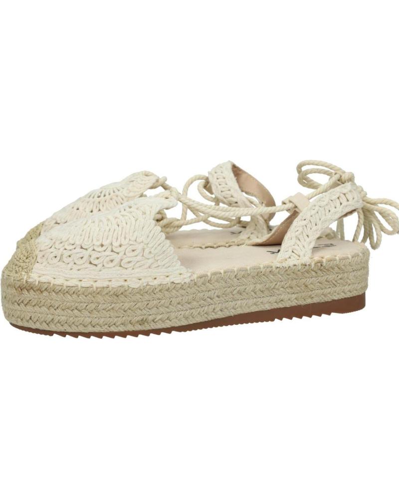 SANDALE ETIKA 10007 BEIGE CAMEL À PLATEFORME AVEC LIEN CHEVILLE BEIG-CAMEL