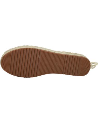 SANDALE ETIKA 10007 BEIGE CAMEL À PLATEFORME AVEC LIEN CHEVILLE BEIG-CAMEL