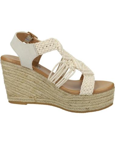 ETIKA 20215 BEIGE WEDGE SANDALS WITH WOVEN DESIGN BEIG