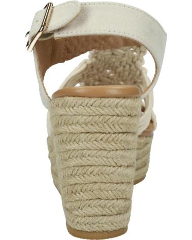ETIKA 20215 BEIGE WEDGE SANDALS WITH WOVEN DESIGN BEIG