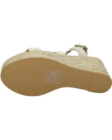 ETIKA 20215 BEIGE WEDGE SANDALS WITH WOVEN DESIGN BEIG
