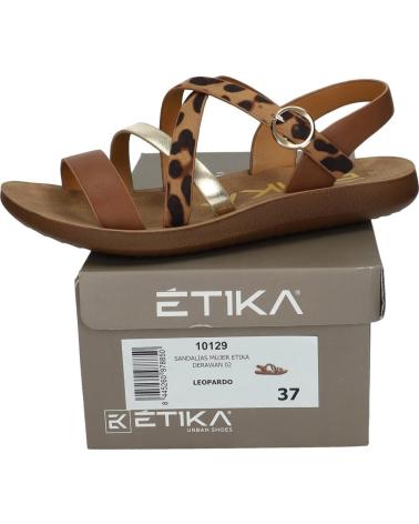 SANDALES ETIKA 10129 À IMPRIMÉ LÉOPARD LEOPARDO