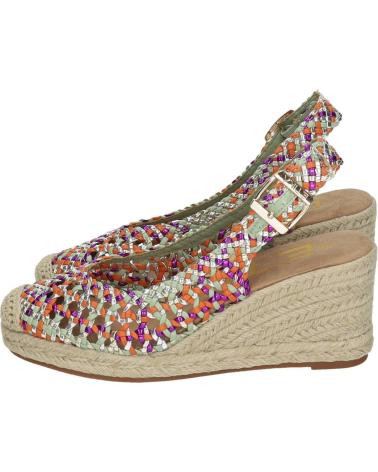SANDALI CON ZEPPA ETIKA 10126 MULTICOLORE MULTICOLOR