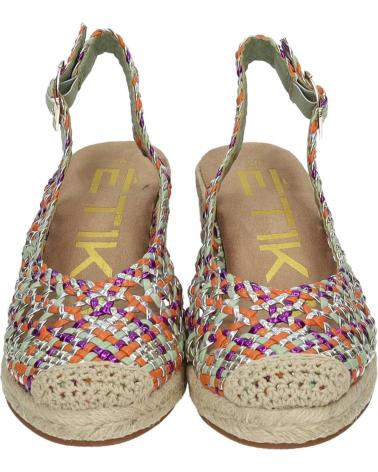 SANDALI CON ZEPPA ETIKA 10126 MULTICOLORE MULTICOLOR