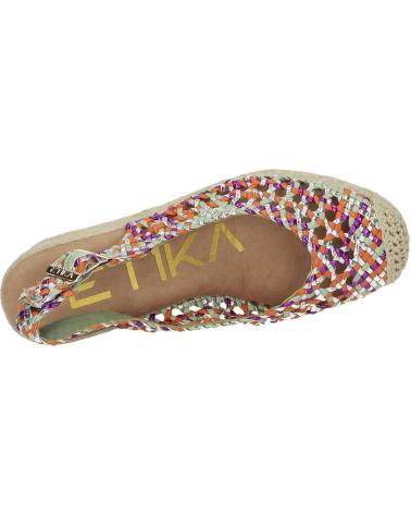 SANDALI CON ZEPPA ETIKA 10126 MULTICOLORE MULTICOLOR