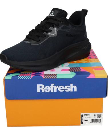 REFRESH 173114 NERO - SCARPE SPORTIVE URBANE NEGRO