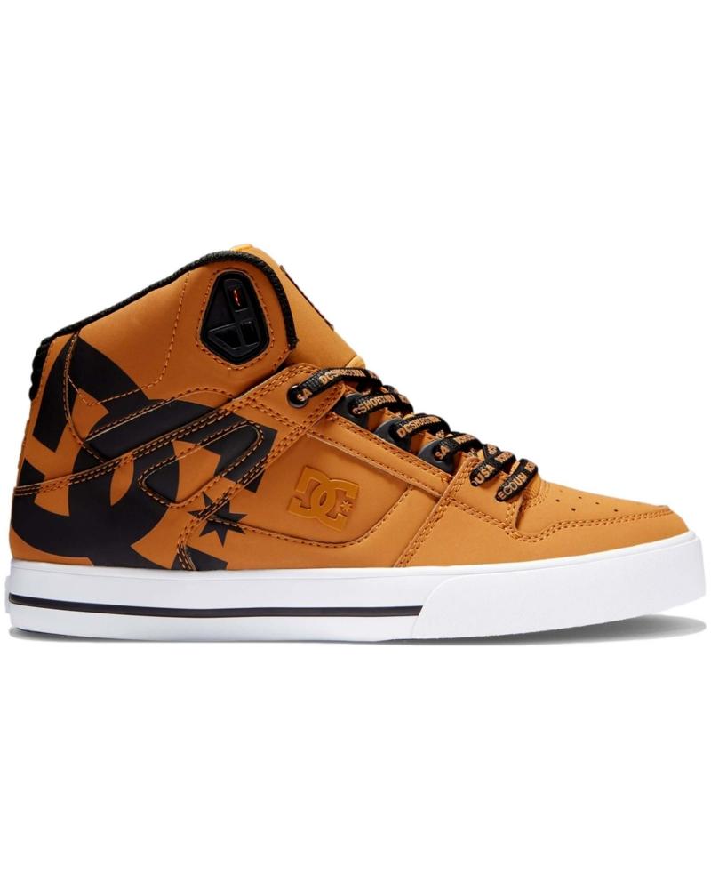DC SHOES PURE HIGH-TOP WC SE SN ADYS400093 BRAUN WHEAT-BLACK WHEAT-BLACK WEA