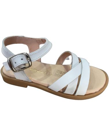 LEATHER SANDAL EL CABALLITO 50452 WHITE BLANCO