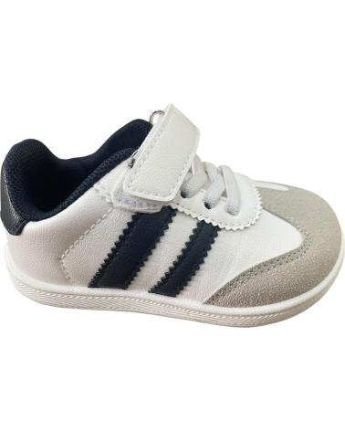 BUBBLE BOBBLE BAREFOOT SNEAKERS K838 NAVY WHITE BLANCO