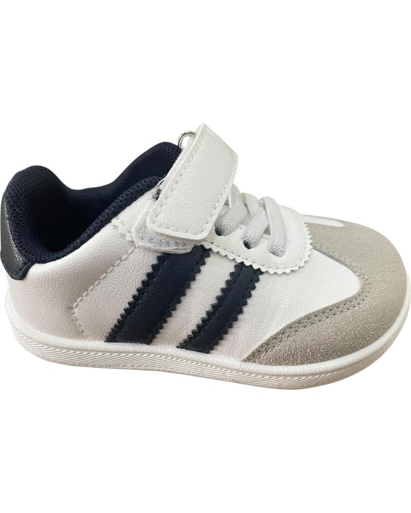 BUBBLE BOBBLE BAREFOOT SNEAKERS K838 NAVY WHITE BLANCO