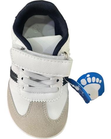 BUBBLE BOBBLE BAREFOOT SNEAKERS K838 NAVY WHITE BLANCO