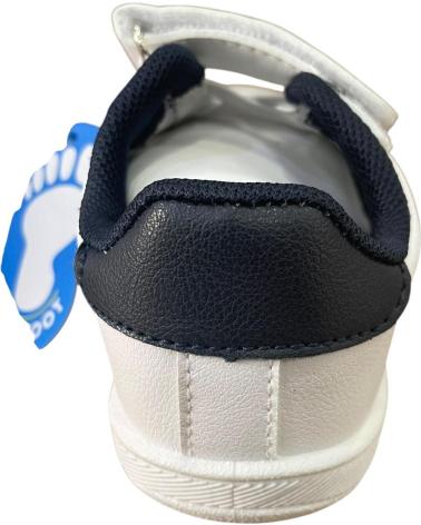 BUBBLE BOBBLE BAREFOOT SNEAKERS K838 NAVY WHITE BLANCO