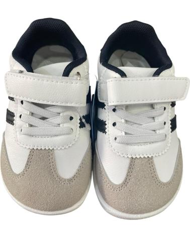 BUBBLE BOBBLE BAREFOOT SNEAKERS K838 NAVY WHITE BLANCO