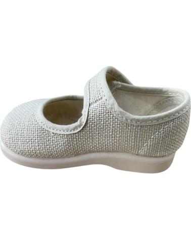 ANDREA RUIZ BEIGE LINEN MARY JANE SHOES MODEL 955 BEIGE