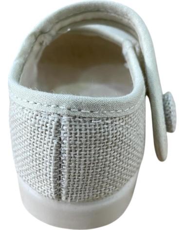 ANDREA RUIZ BEIGE LINEN MARY JANE SHOES MODEL 955 BEIGE