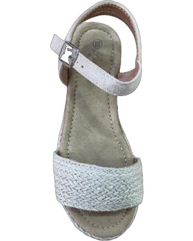 SANDALO CON ZEPPA BUBBLE BOBBLE LINO BEIGE A3354 BEIGE