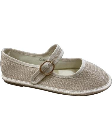 BUBBLE BOBBLE LEINEN BEIGE MARY JANE C1342 BEIGE