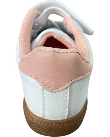 BUBBLE BOBBLE K813 SPORTSCHUHE WEISS ROSA MIT KLETTVERSCHLUSS ROSA