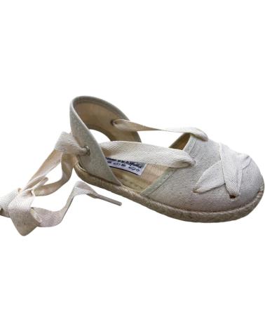 ESPADRILLE AUS BAST MIT SCHNÜREN ANDREA RUIZ BEIGE MODELL 264-10 BEIGE