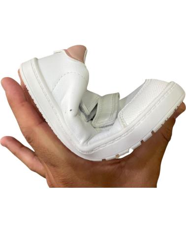 BUBBLE BOBBLE BARFUSS-SPORTSCHUHE C1482 WEISS UND ROSA ROSA