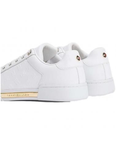Zapatillas deporte pour Femme TOMMY HILFIGER ZAPATILLAS EMBOSSED MONOG BLACK WHITE-GOLD