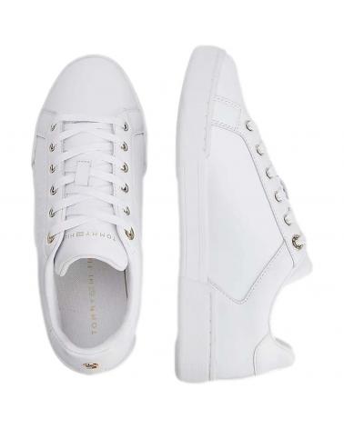 Zapatillas deporte pour Femme TOMMY HILFIGER ZAPATILLAS EMBOSSED MONOG BLACK WHITE-GOLD