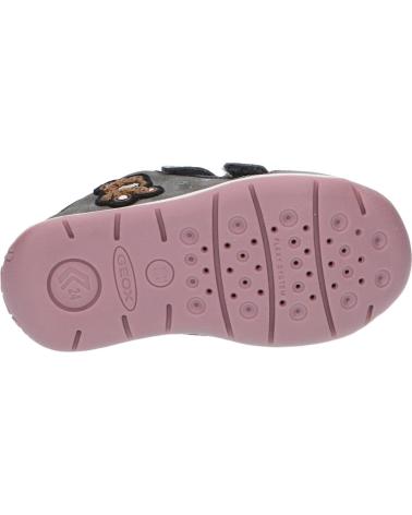 Esportes  de Menina GEOX B260AA 077HI B EACH C1377 DK GREY-DK PINK