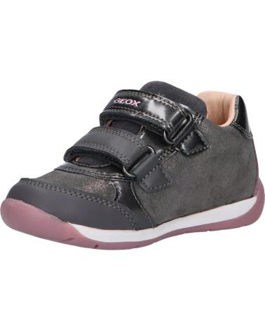 Esportes  de Menina GEOX B260AA 077HI B EACH C1377 DK GREY-DK PINK